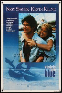3g937 VIOLETS ARE BLUE int'l 1sh '86 cool image of Sissy Spacek & Kevin Kline!