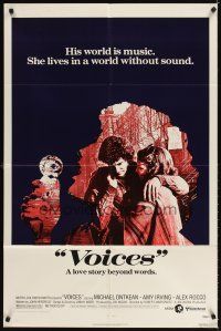 3g940 VOICES 1sh '79 musician Michael Ontkean loves deaf Amy Irving, who wants to be a dancer!