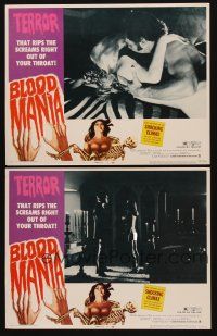 3h868 BLOOD MANIA 2 LCs '70 sexy horror images, it rips the screams right out of your throat!