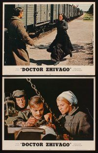 3h894 DOCTOR ZHIVAGO 2 LCs R72 Omar Sharif, Julie Christie, David Lean English epic!