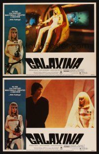 3h910 GALAXINA 2 LCs '80 great sci-fi images of sexy Dorothy Stratten!