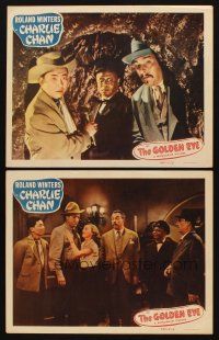 3h914 GOLDEN EYE 2 LCs '48 Victor Sen Young, Mantan Moreland, Roland Winters as Charlie Chan!