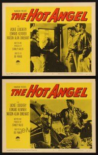 3h920 HOT ANGEL 2 LCs '58 teenage hot rod rebel gangs rip highways & skies w/thrills & terror!