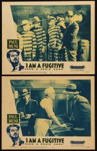 3h921 I AM A FUGITIVE FROM A CHAIN GANG 2 LCs R56 escaped convict Paul Muni!