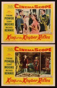 3h932 KING OF THE KHYBER RIFLES 2 LCs '54 British soldier Tyrone Power, Terry Moore, Michael Rennie