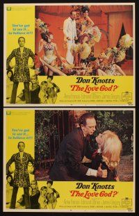 3h933 LOVE GOD 2 LCs '69 Don Knotts is the world's most romantic male with sexy babes!