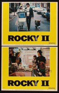 3h958 ROCKY II 2 LCs '79 Butkus, Sylvester Stallone & Talia Shire, boxing sequel!