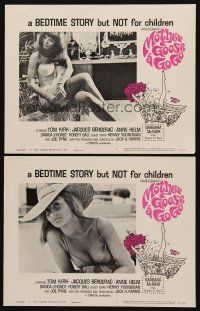 3h988 MOTHER GOOSE A GO GO 2 LCs '66 sexy half-naked women, cartoon border art, Unkissed Bride!