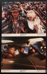 3h283 INDIANA JONES & THE TEMPLE OF DOOM 8 color 11x14 stills '84 Harrison Ford, Kate Capshaw!