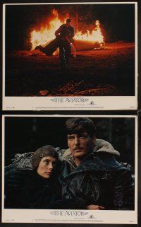 3h062 AVIATOR 8 LCs '85 pilot Christopher Reeve & Rosanna Arquette, directed by George Miller!