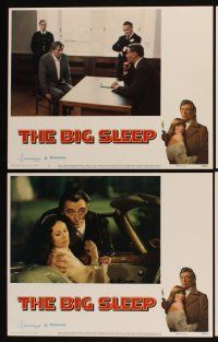 3h080 BIG SLEEP 8 LCs '78 Robert Mitchum, sexy Candy Clark, James Stewart, Michael Winner