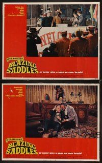3h736 BLAZING SADDLES 4 LCs '74 Cleavon Little, Madeline Kahn, classic Mel Brooks western!