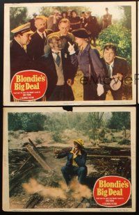 3h801 BLONDIE'S BIG DEAL 3 LCs '49 Penny Singleton with Arthur Lake as Dagwood Bumstead!
