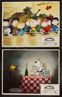 3h096 BON VOYAGE CHARLIE BROWN 8 LCs '80 Peanuts, Snoopy, created by Charles M. Schulz!