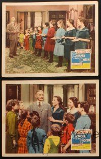 3h707 CHEAPER BY THE DOZEN 5 LCs '50 art of Clifton Webb holding baby w/kids in background!