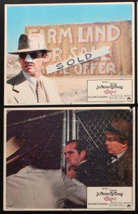 3h118 CHINATOWN 8 LCs '74 cool images of Jack Nicholson & Faye Dunaway, Roman Polanski!