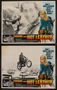 3h742 CHROME & HOT LEATHER 4 LCs '71 don't muck around with a Green Beret biker's sexy mama!