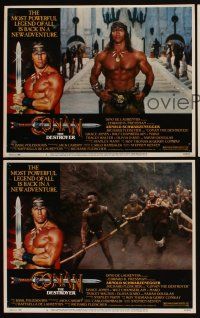 3h805 CONAN THE DESTROYER 3 LCs '84 Arnold Schwarzenegger is the most powerful legend of all!
