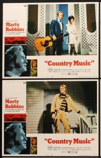 3h665 COUNTRY MUSIC 6 LCs '72 Marty Robbins Jr. & others sing at the Grand Ole Opry in Nashville!