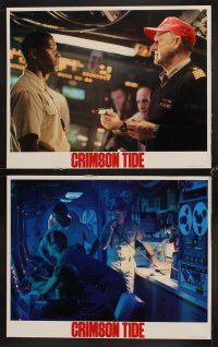 3h137 CRIMSON TIDE 8 LCs '95 Denzel Washington & Gene Hackman in military submarine!