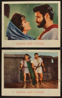 3h744 DAMON & PYTHIAS 4 LCs '62 Il Tiranno di Siracusa, world-famed story of friendship and fury!