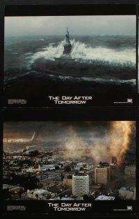 3h016 DAY AFTER TOMORROW 10 LCs '04 Dennis Quaid, wild images of huge natural disasters!