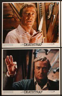 3h146 DEATHTRAP 8 LCs '82 Christopher Reeve, Michael Caine & Dyan Cannon, directed by Sidney Lumet!