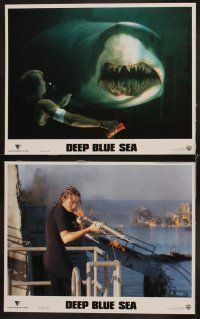 3h148 DEEP BLUE SEA 8 LCs '99 Samuel L. Jackson, LL Cool J. Michael Rapaport, cool shark images!