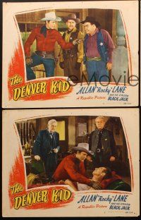 3h808 DENVER KID 3 LCs '48 great images of Colorado cowboy Allan Rocky Lane!