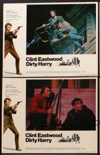 3h709 DIRTY HARRY 5 LCs '71 Clint Eastwood as the iconic title character in this Don Siegel classic!