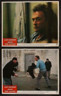 3h185 ESCAPE FROM ALCATRAZ 8 LCs '79 Clint Eastwood in famous prison, directed by Don Siegel