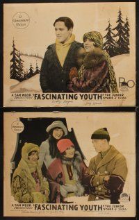 3h811 FASCINATING YOUTH 3 LCs '26 Charles Buddy Rogers & pretty girls playing in snow!