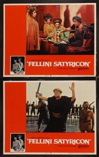 3h202 FELLINI SATYRICON 8 LCs '70 Federico's Italian cult classic, Rome before Christ!