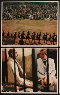3h621 GANDHI 7 LCs '82 Ben Kingsley as The Mahatma, directed by Richard Attenborough!