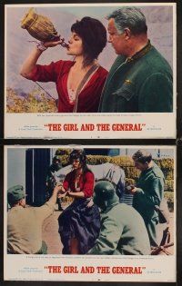 3h227 GIRL & THE GENERAL 8 LCs '67 great images of sexy Virna Lisi & Rod Steiger in World War I!
