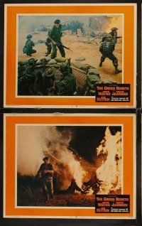 3h626 GREEN BERETS 7 LCs '68 John Wayne, David Janssen, Jim Hutton, cool Vietnam War images!