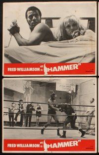 3h241 HAMMER 8 LCs '72 Fred Williamson, Vonetta McGee, cool blaxploitation images!