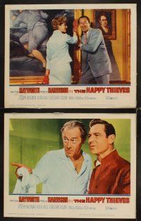 3h245 HAPPY THIEVES 8 LCs '62 Rita Hayworth, Rex Harrison, Joseph Wiseman, Alida Valli