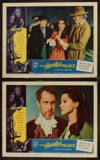 3h249 HAUNTED PALACE 8 LCs '63 Vincent Price, Lon Chaney, Edgar Allan Poe!