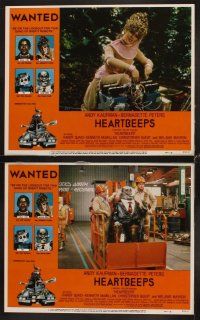 3h252 HEARTBEEPS 8 LCs '81 Andy Kaufman, Bernadette Peters, Randy Quaid, really wacky robots!