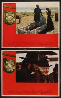 3h259 HIGH PLAINS DRIFTER 8 LCs '73 cowboy Clint Eastwood, Marianna Hill, Verna Bloom, western!