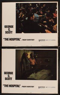 3h265 HOSPITAL 8 LCs '71 George C. Scott, Diana Rigg, written by Paddy Chayefsky!
