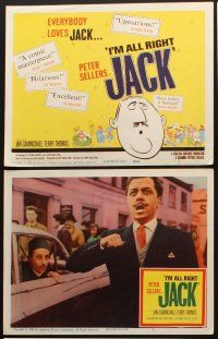 3h276 I'M ALL RIGHT JACK 8 LCs '60 Boulting brothers, everybody loves Peter Sellers, English!