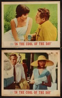 3h279 IN THE COOL OF THE DAY 8 LCs '63 sexy Jane Fonda, Peter Finch, Angela Lansbury