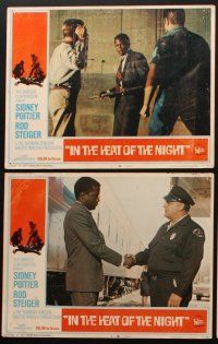 3h280 IN THE HEAT OF THE NIGHT 8 LCs '67 Sidney Poitier, Rod Steiger, Warren Oates