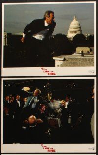 3h281 IN THE LINE OF FIRE 8 LCs '93 Wolfgang Petersen, Clint Eastwood as Secret Service bodyguard!