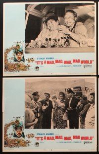 3h287 IT'S A MAD, MAD, MAD, MAD WORLD 8 LCs R70 Mickey Rooney, Spencer Tracy, Stanley Kramer classic