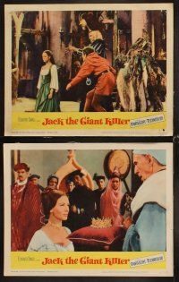 3h288 JACK THE GIANT KILLER 8 LCs '62 Kerwin Mathews, Judi Meredith, great fantasy images!