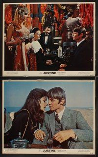 3h302 JUSTINE 8 LCs '69 sexy Anouk Aimee, Dirk Bogarde, Robert Forster, George Cukor!