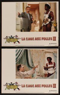 3h310 LA CAGE AUX FOLLES II 8 LCs '81 Michel Serrault, Ugo Tognazzi, homosexual comedy sequel!